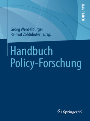 cover image of Handbuch Policy-Forschung